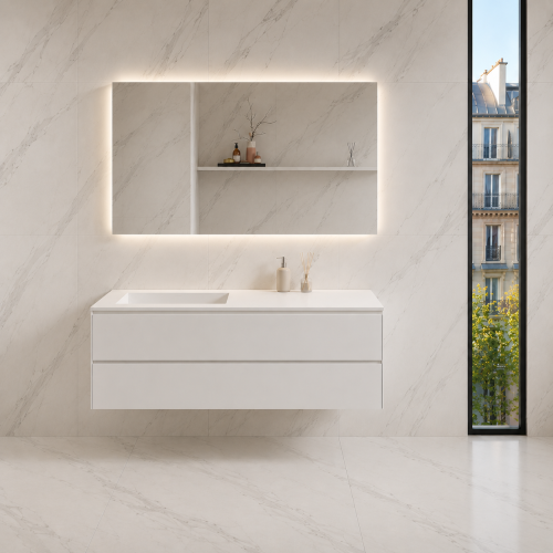 Vanity Top + Lacquered MDF Cabinet - 32155