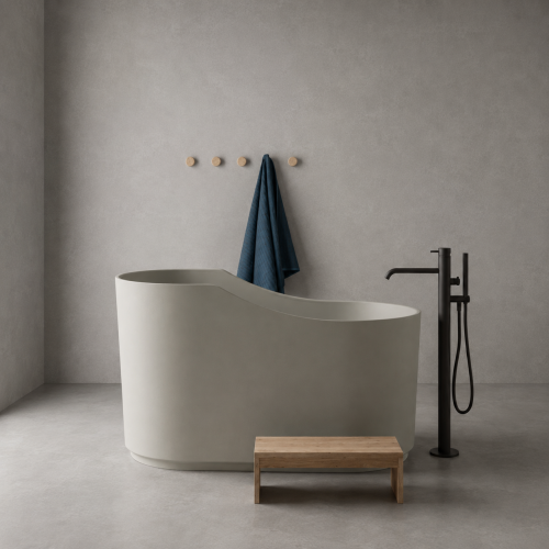Japanese Solid Surface Freestanding Bath | 3304