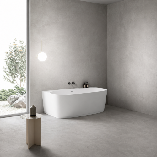 Back-to-Wall Solid Surface Freestanding Bath | 3312