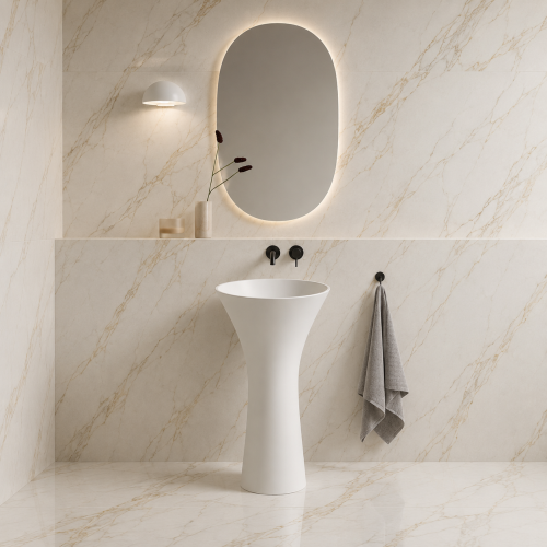 TOTEM 2605 Freestanding Solid Surface Basin