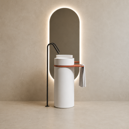 TOTEM 2601 Freestanding Solid Surface Basin