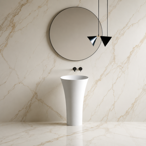 TOTEM 2602 Freestanding Solid Surface Basin
