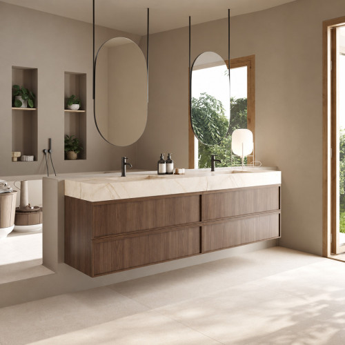 Modern Wall-Hung Wooden Cabinet | 3734