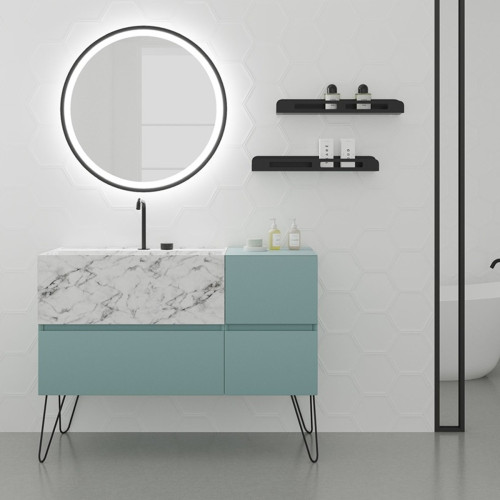 Lacquered Bathroom Cabinet with Legs | 3212